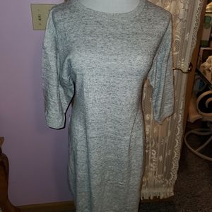 Large Sweater Dress with Tie Belt in Back